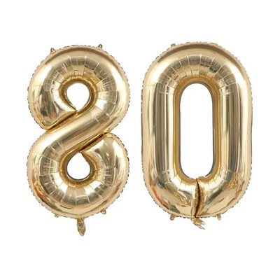 1/2db 40 hüvelykes platina színszámú léggömbök figura hélium léggömb 30 40 50 60 70 boldog születésnapi parti dekoráció barkács kellékek