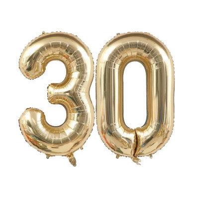 1/2db 40 hüvelykes platina színszámú léggömbök figura hélium léggömb 30 40 50 60 70 boldog születésnapi parti dekoráció barkács kellékek