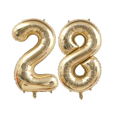 1/2db 40 hüvelykes platina színszámú léggömbök figura hélium léggömb 30 40 50 60 70 boldog születésnapi parti dekoráció barkács kellékek
