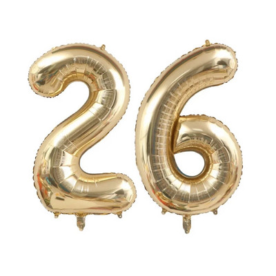 1/2db 40 hüvelykes platina színszámú léggömbök figura hélium léggömb 30 40 50 60 70 boldog születésnapi parti dekoráció barkács kellékek
