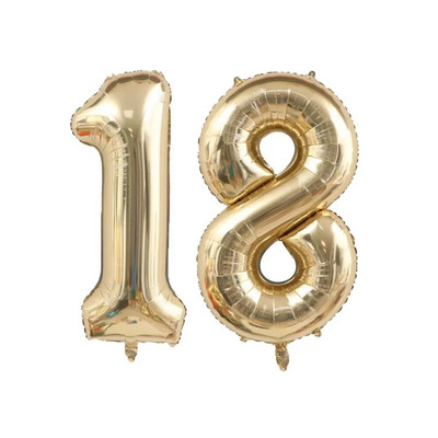 1/2db 40 hüvelykes platina színszámú léggömbök figura hélium léggömb 30 40 50 60 70 boldog születésnapi parti dekoráció barkács kellékek