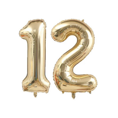 1/2db 40 hüvelykes platina színszámú léggömbök figura hélium léggömb 30 40 50 60 70 boldog születésnapi parti dekoráció barkács kellékek