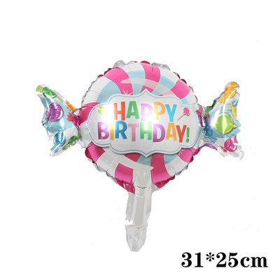 Big Donut Candy Theme Balloons Ice Cream Kids Girl Boy Toy Birthday Party Decoration Baby Shower Sweet Digital Helium Balloon