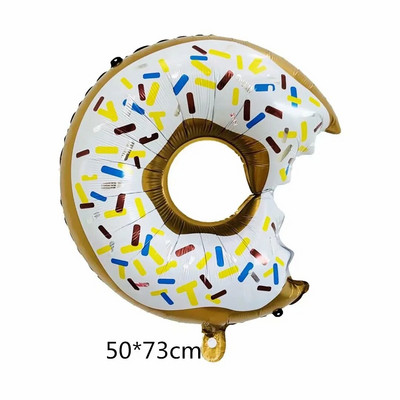 Big Donut Candy Theme Balloons Ice Cream Kids Girl Boy Toy Birthday Party Decoration Baby Shower Sweet Digital Helium Balloon