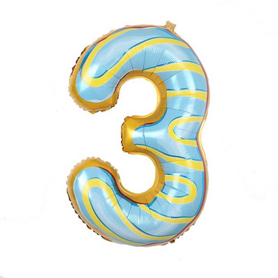 Big Donut Candy Theme Balloons Ice Cream Kids Girl Boy Toy Birthday Party Decoration Baby Shower Sweet Digital Helium Balloon