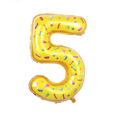 Big Donut Candy Theme Balloons Ice Cream Kids Girl Boy Toy Birthday Party Decoration Baby Shower Sweet Digital Helium Balloon