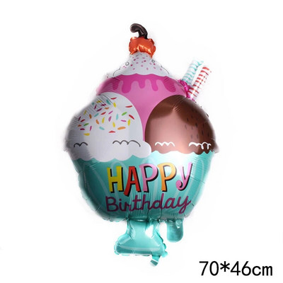 Big Donut Candy Theme Balloons Ice Cream Kids Girl Boy Toy Birthday Party Decoration Baby Shower Sweet Digital Helium Balloon