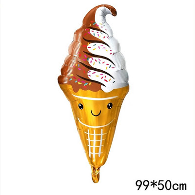 Big Donut Candy Theme Balloons Ice Cream Kids Girl Boy Toy Birthday Party Decoration Baby Shower Sweet Digital Helium Balloon