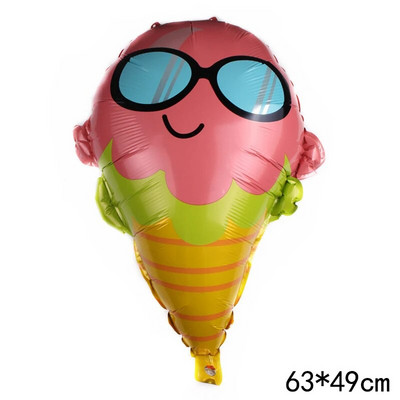 Big Donut Candy Theme Balloons Ice Cream Kids Girl Boy Toy Birthday Party Decoration Baby Shower Sweet Digital Helium Balloon