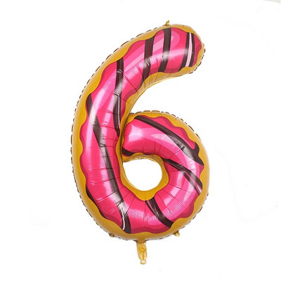 Big Donut Candy Theme Balloons Ice Cream Kids Girl Boy Toy Birthday Party Decoration Baby Shower Sweet Digital Helium Balloon
