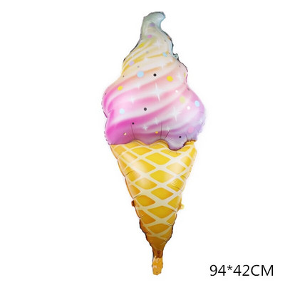 Big Donut Candy Theme Balloons Ice Cream Kids Girl Boy Toy Birthday Party Decoration Baby Shower Sweet Digital Helium Balloon