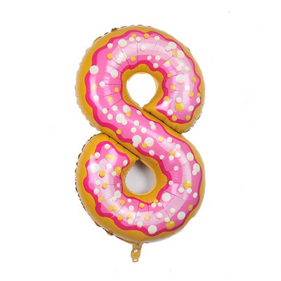 Big Donut Candy Theme Balloons Ice Cream Kids Girl Boy Toy Birthday Party Decoration Baby Shower Sweet Digital Helium Balloon