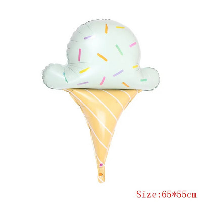 5 бр. Бонбони, сладолед, розово на точки, 32 инча, фолио с цифри, балон, понички, тема на света, украса за рожден ден, детска играчка Globos