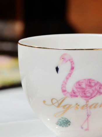 Скандинавски стил минималистичен златно рисувани керамични чаши за кафе и чинии Британски следобеден чай Чаши за черен чай