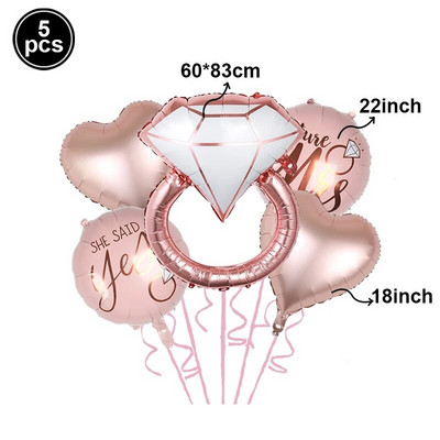 Голям висок ток Гигантско червило Целувка Бутилка вино Фолио балон за сватбена декорация Булчински душ Грим Парти Консумативи за рожден ден
