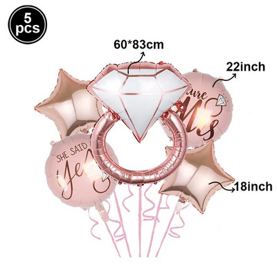 Голям висок ток Гигантско червило Целувка Бутилка вино Фолио балон за сватбена декорация Булчински душ Грим Парти Консумативи за рожден ден