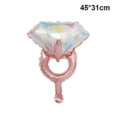 Голям висок ток Гигантско червило Целувка Бутилка вино Фолио балон за сватбена декорация Булчински душ Грим Парти Консумативи за рожден ден