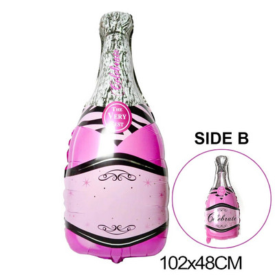 Голям висок ток Гигантско червило Целувка Бутилка вино Фолио балон за сватбена декорация Булчински душ Грим Парти Консумативи за рожден ден