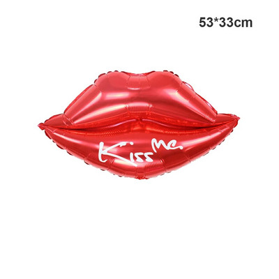 Голям висок ток Гигантско червило Целувка Бутилка вино Фолио балон за сватбена декорация Булчински душ Грим Парти Консумативи за рожден ден