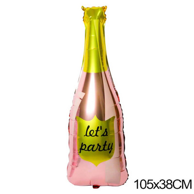 Голям висок ток Гигантско червило Целувка Бутилка вино Фолио балон за сватбена декорация Булчински душ Грим Парти Консумативи за рожден ден