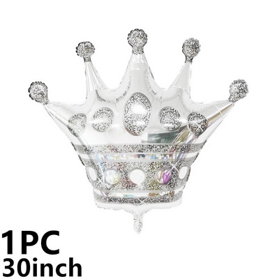 10PC 40-инчови балони от алуминиево фолио Crown балон Wedding House Christmas Party Baby Shower Happy Birthday Decoration New Years