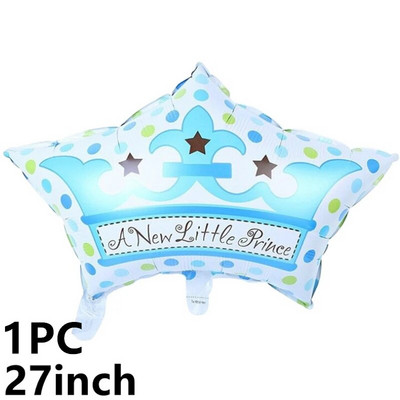 10PC 40-инчови балони от алуминиево фолио Crown балон Wedding House Christmas Party Baby Shower Happy Birthday Decoration New Years
