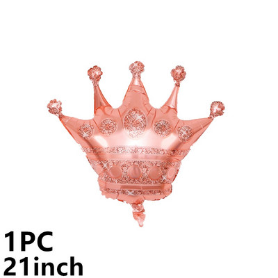 10PC 40-инчови балони от алуминиево фолио Crown балон Wedding House Christmas Party Baby Shower Happy Birthday Decoration New Years
