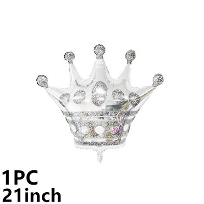 10PC 40-инчови балони от алуминиево фолио Crown балон Wedding House Christmas Party Baby Shower Happy Birthday Decoration New Years
