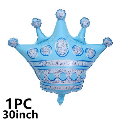 10PC 40-инчови балони от алуминиево фолио Crown балон Wedding House Christmas Party Baby Shower Happy Birthday Decoration New Years