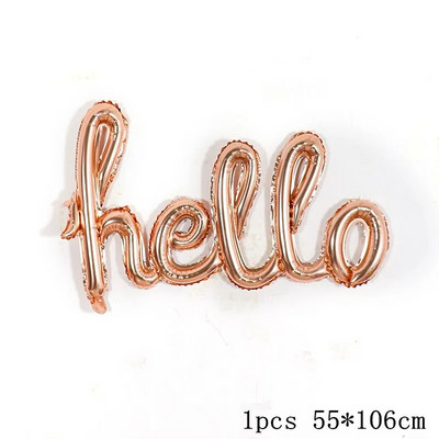 Rožinis auksas Hello happy 30 aliuminio folijos balionas rožinis auksinis numeris 18 20 21 25 30 suaugusiųjų gimtadienio šventės dekoravimas pripučiamas balionas