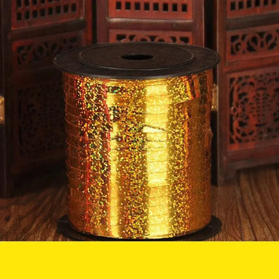 Baloane Panglici Panglică laser pentru decorarea petrecerilor Cadouri de zi de naștere Ambalare DIY Decorare nuntă Folie Panglici din satin Accesorii