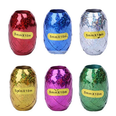 Baloane Panglici Panglică laser pentru decorarea petrecerilor Cadouri de zi de naștere Ambalare DIY Decorare nuntă Folie Panglici din satin Accesorii