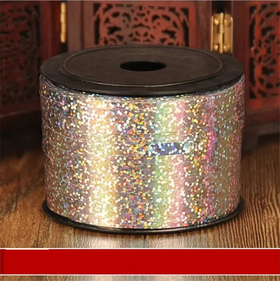 Baloane Panglici Panglică laser pentru decorarea petrecerilor Cadouri de zi de naștere Ambalare DIY Decorare nuntă Folie Panglici din satin Accesorii
