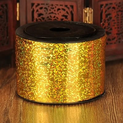 Baloane Panglici Panglică laser pentru decorarea petrecerilor Cadouri de zi de naștere Ambalare DIY Decorare nuntă Folie Panglici din satin Accesorii