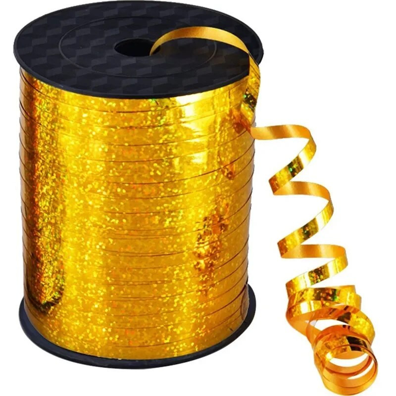 Baloane Panglici Panglică laser pentru decorarea petrecerilor Cadouri de zi de naștere Ambalare DIY Decorare nuntă Folie Panglici din satin Accesorii