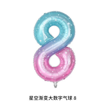 НОВ комплект балони с пеперуди Розов син 40-инчов фолиен балон с номера Голям цветен балон с пеперуди Baby Shower Birthday Party Decor