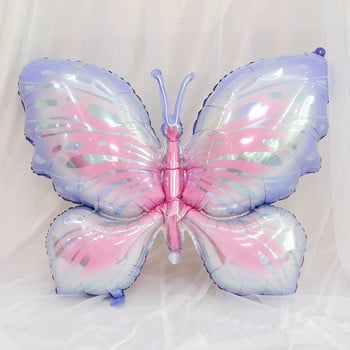 Μεγάλα μπαλόνια με φύλλο πεταλούδας Πολύχρωμο μπαλόνι πεταλούδα για κορίτσι Διακοσμήσεις γάμου γενεθλίων Παιδικό παιχνίδι Baby Shower Globos
