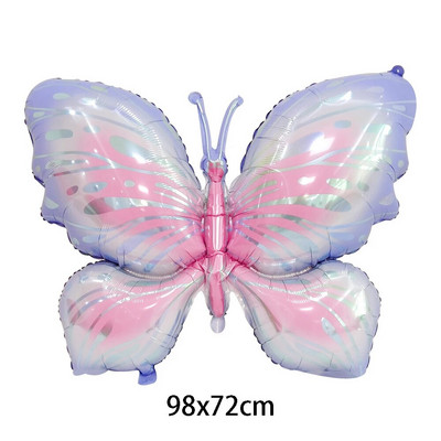 Dideli drugelių folijos balionai Spalvingi drugelių balionai mergaičių gimtadienio vakarėliui vestuvių dekoravimui Vaikų žaislai kūdikių dušo gaubtai