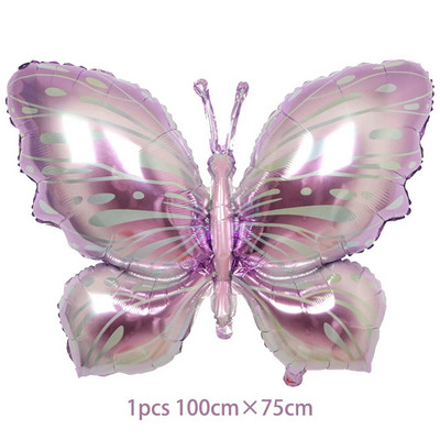 40 colių žvaigždėto dangaus gradiento didelio skaičiaus folijos drugelių balionų rinkinys mergaičių 1-ojo gimtadienio vakarėlio dekorai Skaitmeniniai helio balionų reikmenys