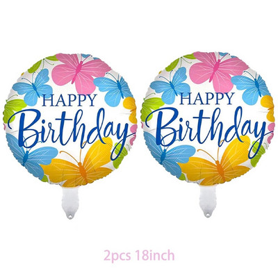 40 colių žvaigždėto dangaus gradiento didelio skaičiaus folijos drugelių balionų rinkinys mergaičių 1-ojo gimtadienio vakarėlio dekorai Skaitmeniniai helio balionų reikmenys