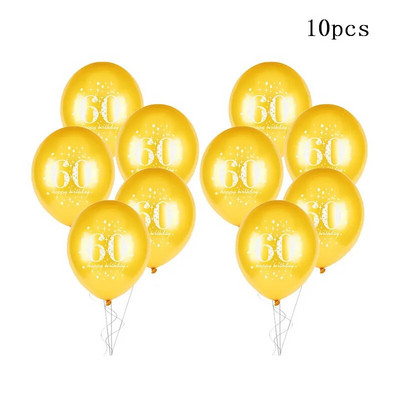 30th 40th 50th 60th Latex Confetti Balon Happy Birthday Party Decorations Adult 30 40 50 60 Years Happy Birthday Supplies