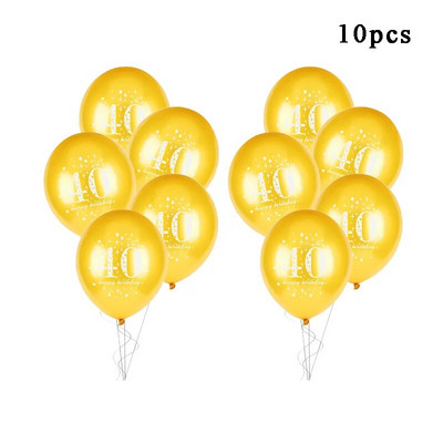30th 40th 50th 60th Latex Confetti Balon Happy Birthday Party Decorations Adult 30 40 50 60 Years Happy Birthday Supplies