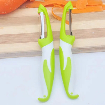 Διπλό έγχρωμο δευτερεύον αποφλοιωτής φρούτων Young Tooth Planer Vegetable Plane Planer Penguin Melon Planer Potato Peeler Vegetable Tools