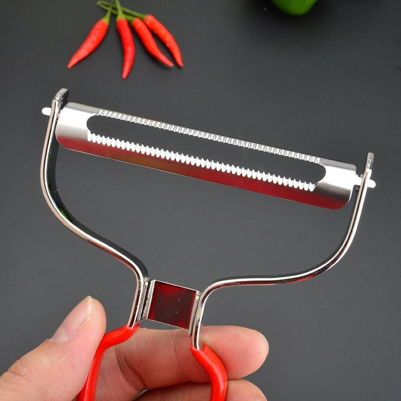 Plačiasnukis nerūdijančio plieno kopūstų tarka su silikonine rankena Daržovių bulvių smulkintuvo skustukas pjaustyklės pjaustytuvas virtuvės įtaisai