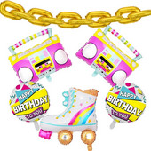 Gyermek születésnapi dekoráció alumínium fólia korcsolya felvevő görkorcsolya alakú alumínium új rádió léggömb