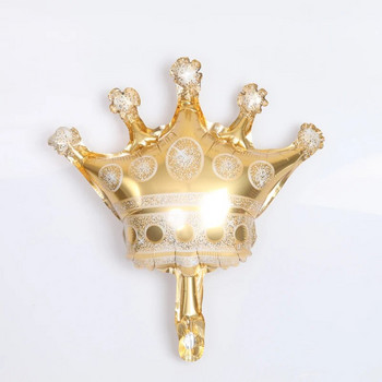 1 τμχ μεγάλο Μπαλόνι Princess Crown χρυσό ροζ χρυσό ροζ μπλε Baby Shower Γάμος Γενέθλια Προμήθειες Παιδικά Δώρα Μπαλόνι