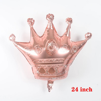 1 buc. Balon mare Coroana Prințesei, auriu, roz, aur, roz, albastru, pentru Baby Shower, pentru nuntă, pentru petrecerea de ziua de naștere, pentru copii, cadouri, balon