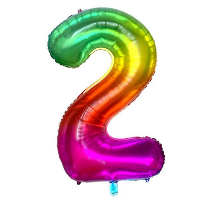 Ogromni 42-inčni baloni od folije s duginim brojevima Baloni s helijem velikih znamenki svadbene dekoracije Potrepštine za rođendanske zabave Baby Shower