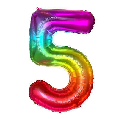 Ogromni 42-inčni baloni od folije s duginim brojevima Baloni s helijem velikih znamenki svadbene dekoracije Potrepštine za rođendanske zabave Baby Shower