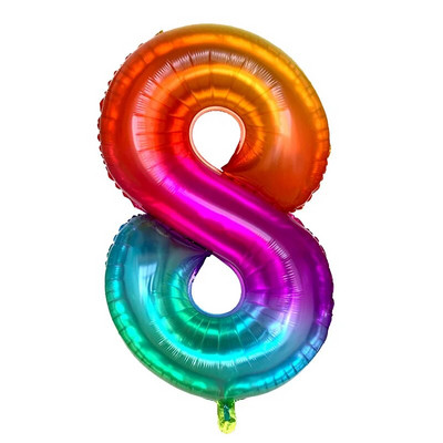 Ogromni 42-inčni baloni od folije s duginim brojevima Baloni s helijem velikih znamenki svadbene dekoracije Potrepštine za rođendanske zabave Baby Shower